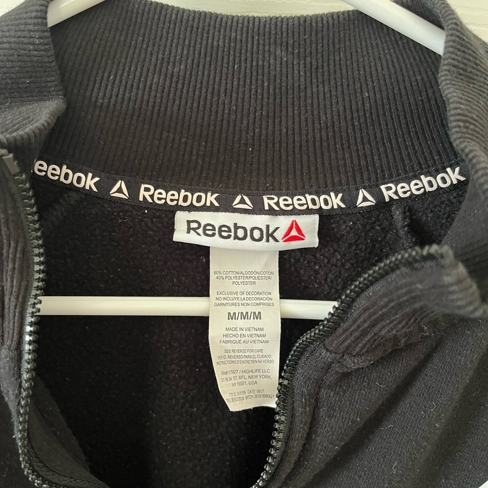 Reebok Black and Gray Quarter Zip - Picture 4 of 4
